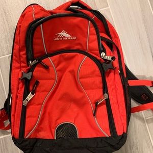 Red High Sierra Back Pack